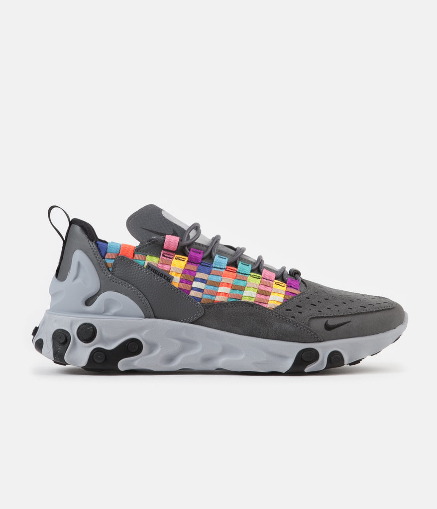 Nike React Sertu Shoes Iron Grey Black Light Smoke Grey
