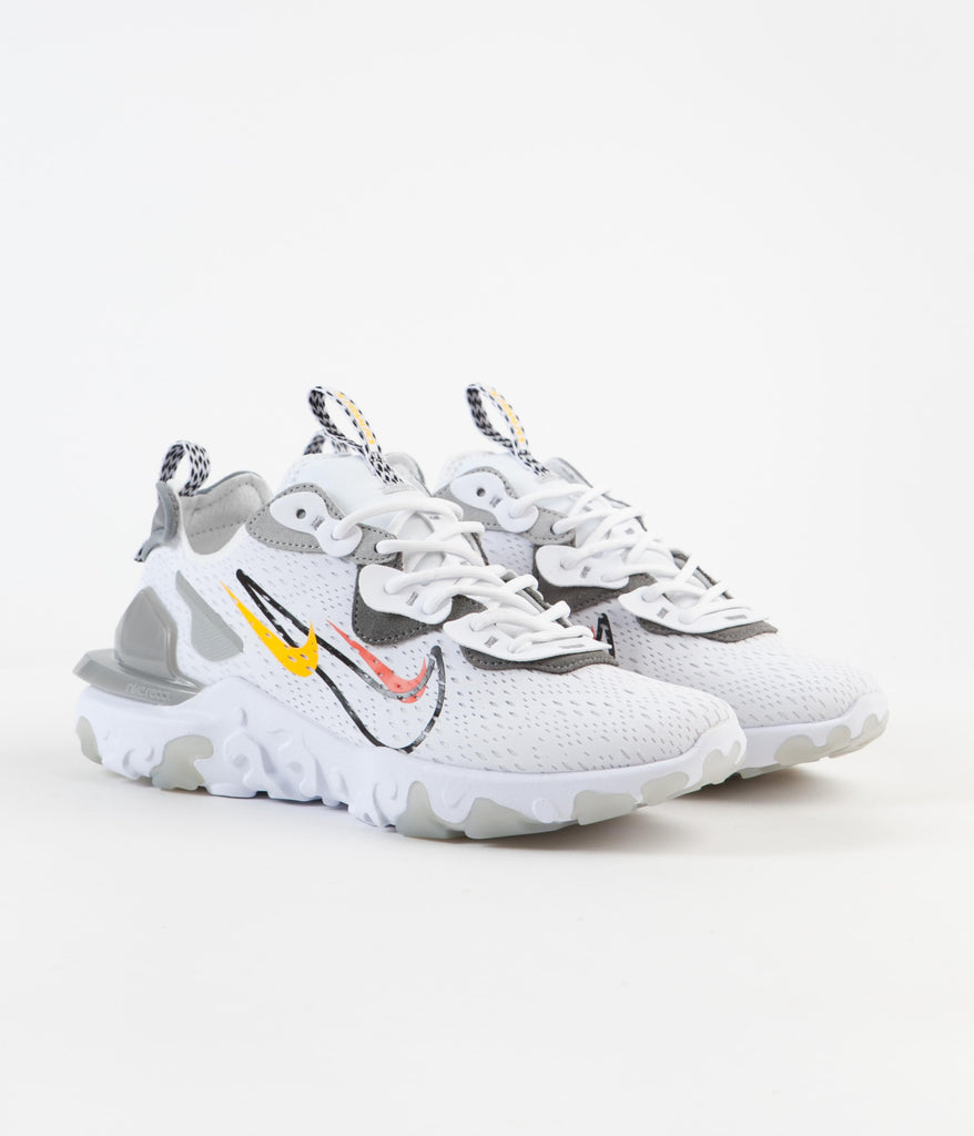 Nike React Vision Shoes White Black Light Smoke Grey Smoke