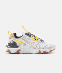 Nike React Vision Shoes in White and Honeycomb and Iron Grey - Vast Grey thumbnail