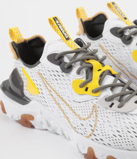 Nike React Vision Shoes in White and Honeycomb and Iron Grey - Vast Grey thumbnail