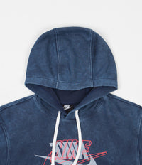 Nike Retro Hoodie in Midnight Navy and Bright Crimson thumbnail