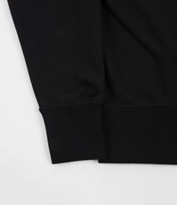Nike Semi-Brushed Swoosh Crewneck Sweatshirt in Black and White thumbnail