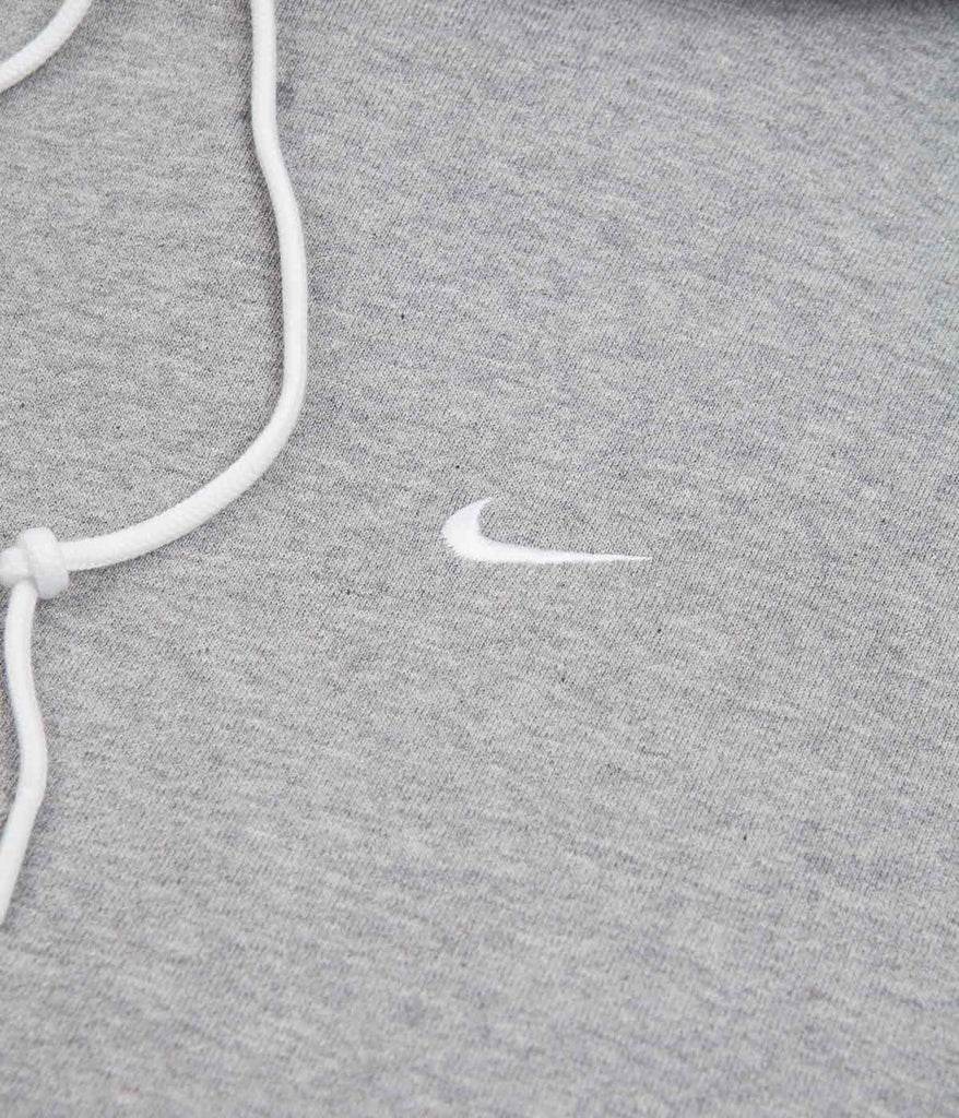 Nike Solo Swoosh Hoodie Dark Grey Heather White Always In Colour