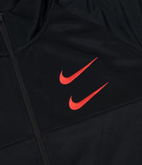 Nike Swoosh Jacket in Black and Black / Ember Glow thumbnail