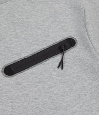 Nike Tech Fleece Crewneck GX T-Shirt in Dark Grey Heather and Black thumbnail