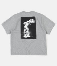 Nike Tech Fleece Crewneck GX T-Shirt in Dark Grey Heather and Black thumbnail