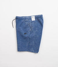 Nike Tech Fleece Wash Shorts in Dark Marina Blue and Black thumbnail