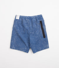 Nike Tech Fleece Wash Shorts in Dark Marina Blue and Black thumbnail
