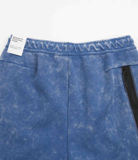 Nike Tech Fleece Wash Shorts in Dark Marina Blue and Black thumbnail