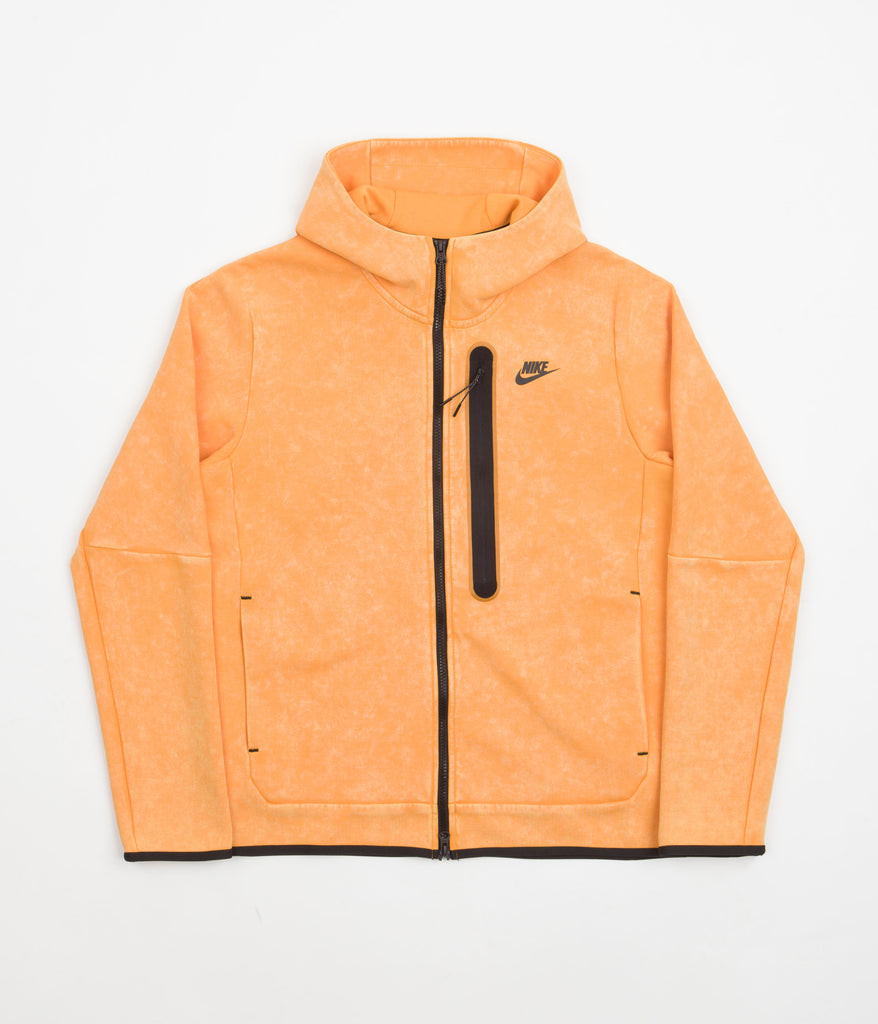 Nike Tech Fleece Zip Hoodie Kumquat Black - Main Image