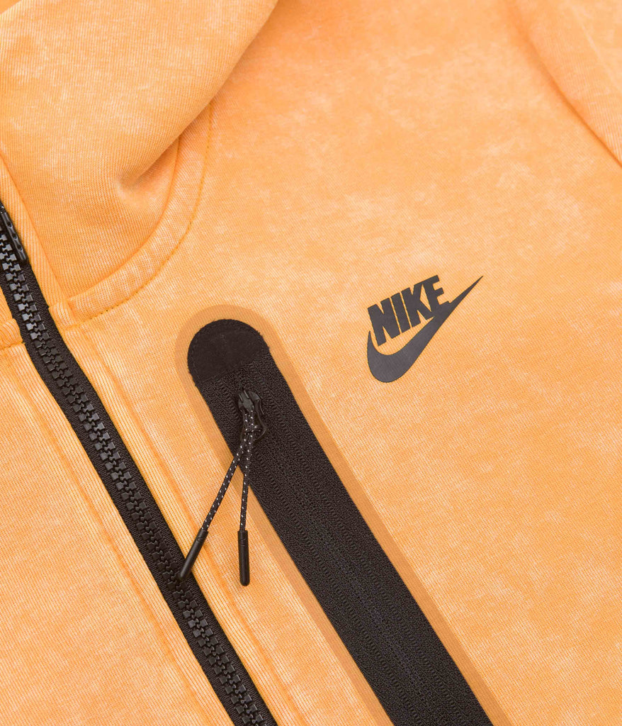 Nike Tech Fleece Zip Hoodie Kumquat Black