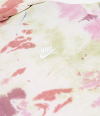 Nike Tie-Dye Pullover Hoodie in Dark Beetroot and White thumbnail