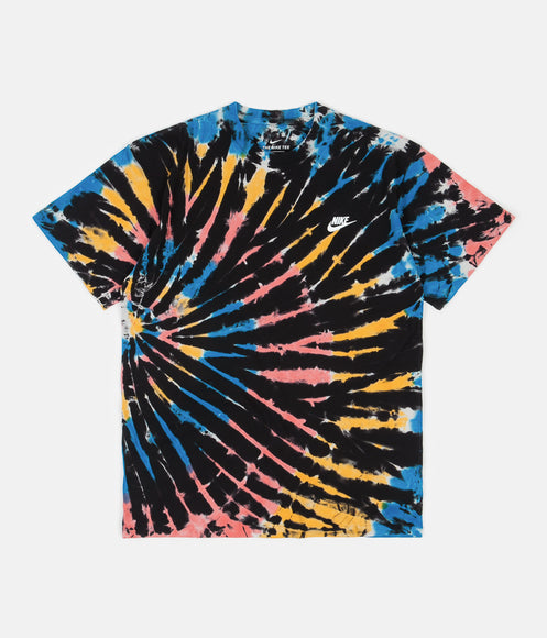 Nike Tie-Dye T-Shirt - Black / Bright Crimson / White
