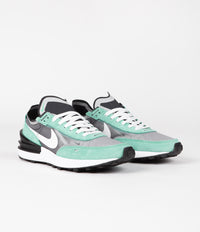 Nike Waffle One SE Shoes in Black and White and Light Menta - White thumbnail