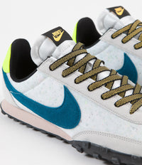 Nike Waffle Racer Shoes in Summit White and Green Abyss and Photon Dust thumbnail