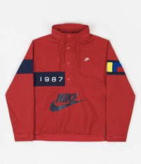 Nike Walliwaw Woven Jacket in University Red and Midnight Navy / Sail thumbnail
