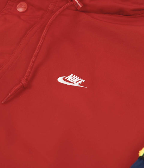 Nike Walliwaw Woven Jacket in University Red and Midnight Navy / Sail
