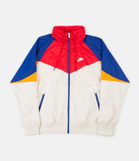 Nike Windrunner Jacket in Light Cream and University Red / White thumbnail