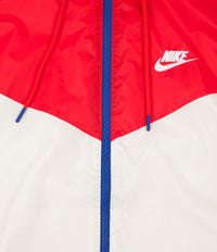 Nike Windrunner Jacket in Light Cream and University Red / White thumbnail