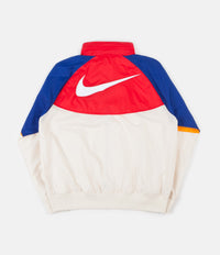 Nike Windrunner Jacket in Light Cream and University Red / White thumbnail