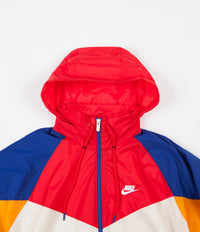 Nike Windrunner Jacket in Light Cream and University Red / White thumbnail