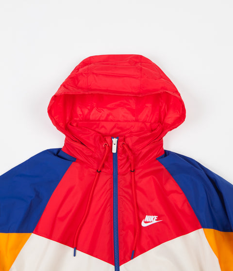 Nike Windrunner Jacket in Light Cream and University Red / White