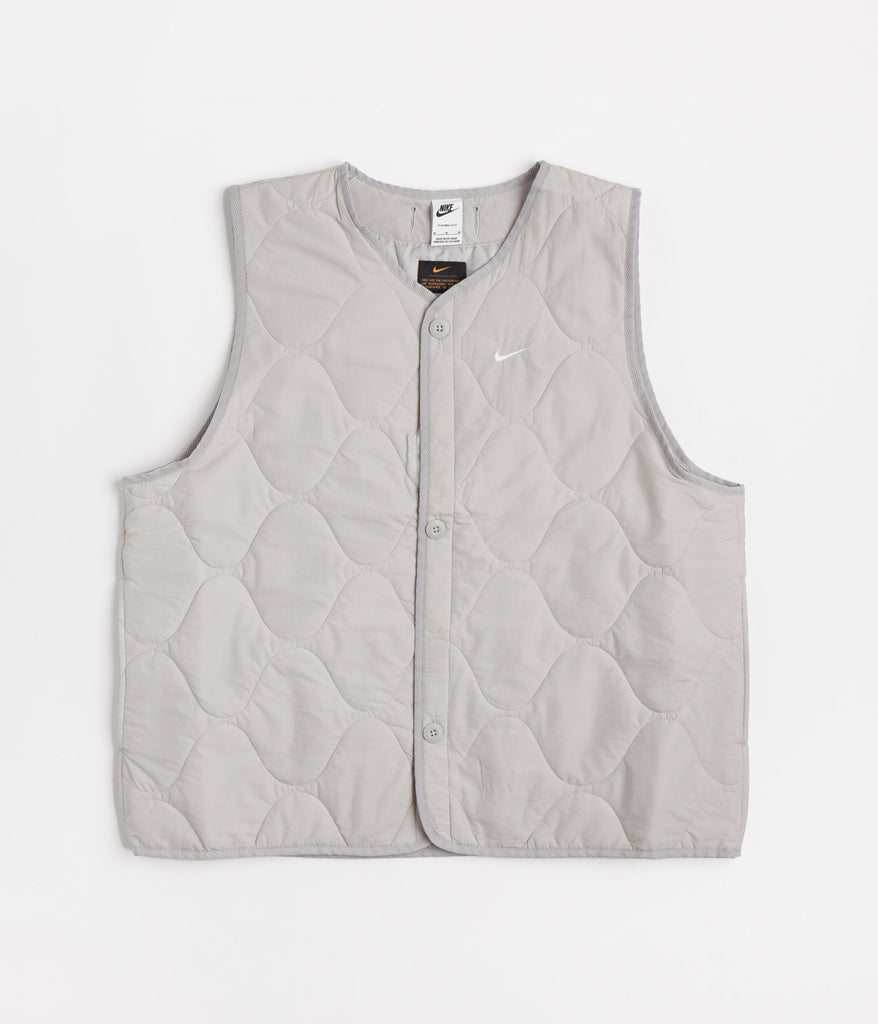 Nike Woven Insulated Military Vest - Light Iron Ore / White | Always