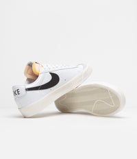Nike Blazer Low '77 Vintage Shoes in White and Black and Sail thumbnail