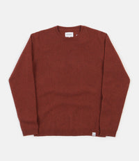 Norse Projects Sigfred Lambswool Knit Jumper in Carmin Red thumbnail
