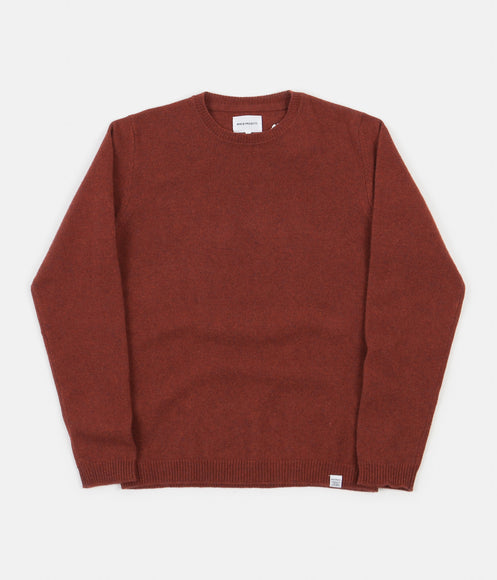 Norse Projects Sigfred Lambswool Knit Jumper - Carmin Red