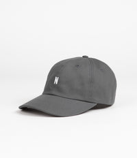 Norse Projects Twill Sports Cap in Magnet Grey thumbnail