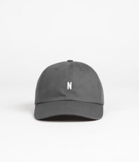 Norse Projects Twill Sports Cap in Magnet Grey thumbnail