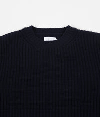Norse Projects Viggo Military Stitch Crewneck Sweatshirt in Dark Navy thumbnail