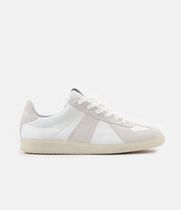 Novesta German Army Trainer Shoes in White and Ecru thumbnail