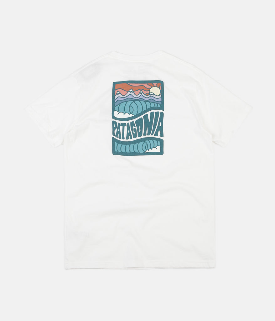 Patagonia Cosmic Peaks Organic T Shirt White