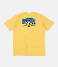 Patagonia Fitz Roy Horizons Responsibili-Tee T-Shirt - Surfboard Yellow thumbnail