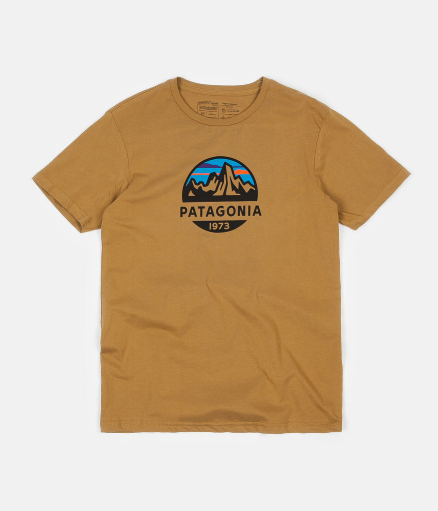 Patagonia Fitz Roy Scope Organic T Shirt Kastanos Brown Always in Colour