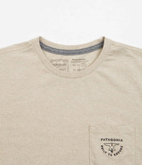 Patagonia Forge Mark Crest Pocket Responsibili-Tee T-Shirt in Oar Tan thumbnail