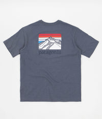 Patagonia Line Logo Ridge Pocket Responsibili-Tee T-Shirt - Plume Grey thumbnail