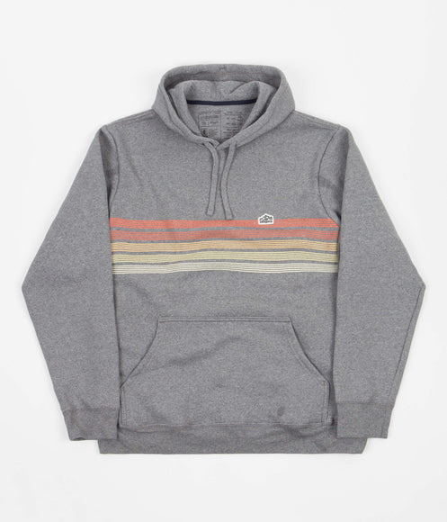 Patagonia Line Logo Ridge Stripe Uprisal Hoodie - Gravel Heather