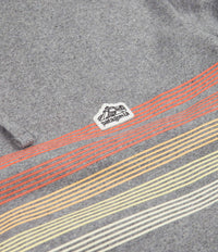 Patagonia Line Logo Ridge Stripe Uprisal Hoodie in Gravel Heather thumbnail