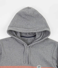 Patagonia Line Logo Ridge Stripe Uprisal Hoodie in Gravel Heather thumbnail