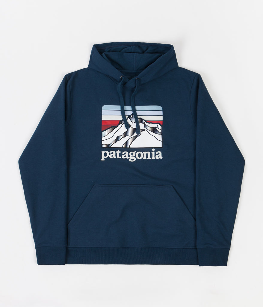 Patagonia Line Logo Ridge Uprisal Hoodie Crater Blue Always in Colour