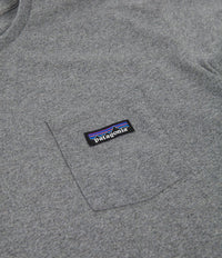 Patagonia P-6 Label Pocket Responsibili-Tee T-Shirt - Gravel Heather thumbnail