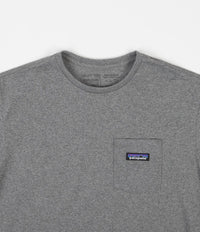 Patagonia P-6 Label Pocket Responsibili-Tee T-Shirt - Gravel Heather thumbnail