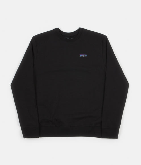 Patagonia P-6 Label Uprisal Crewneck Sweatshirt - Black