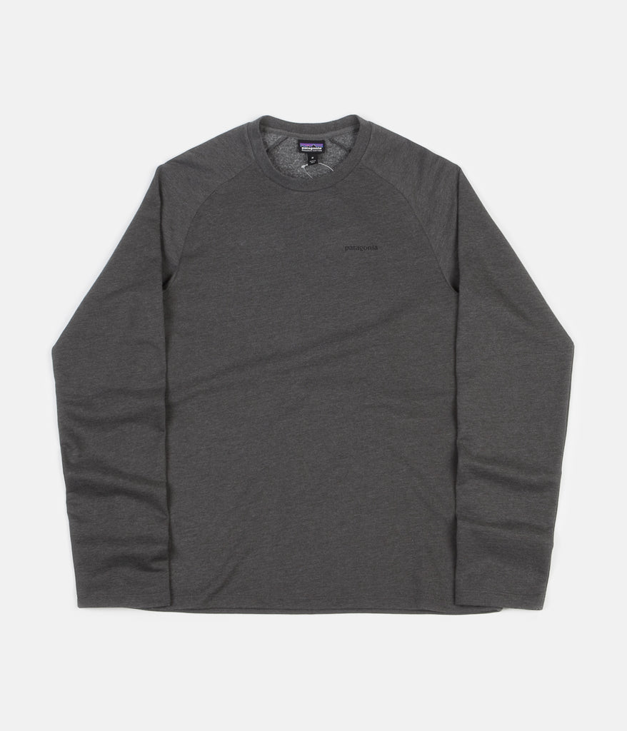 Patagonia P 6 Logo Lightweight Crewneck Sweatshirt Forge Grey
