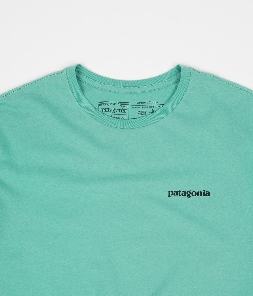 Patagonia P-6 Logo Organic T-Shirt - Light Beryl Green | Always in Colour