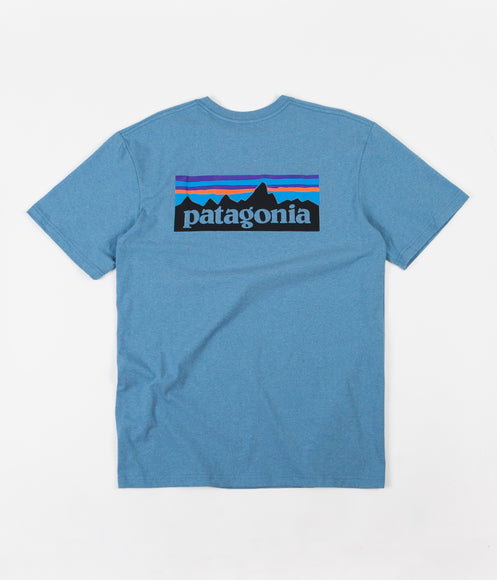 Patagonia P-6 Logo Responsibili-Tee T-Shirt - Mako Blue
