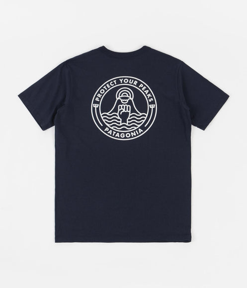 Patagonia Peak Protector Badge Responsibili-Tee T-Shirt - New Navy